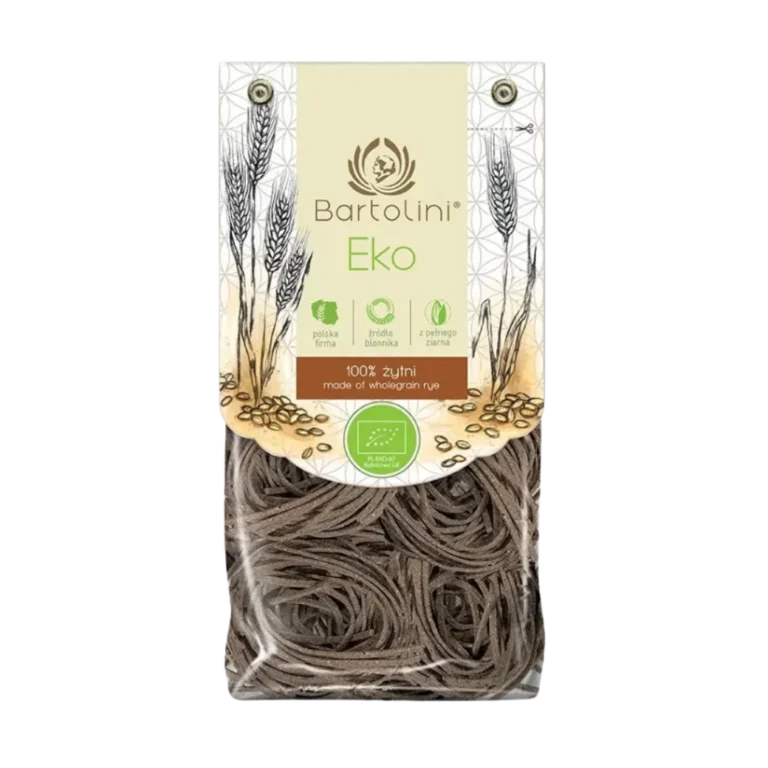 Ekologiški pilno grūdo ruginiai makaronai | BARTOLINI (250 g)