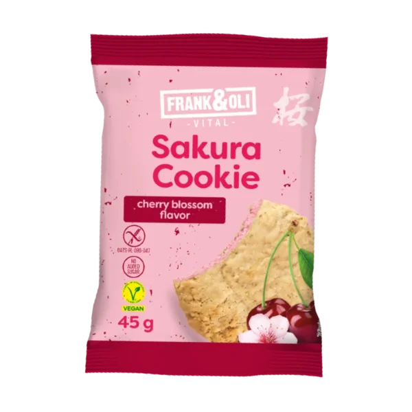 Avižinis sausainis su kokosų įdaru ir džiovintomis vyšniomis | Frank&Oli (45 g)