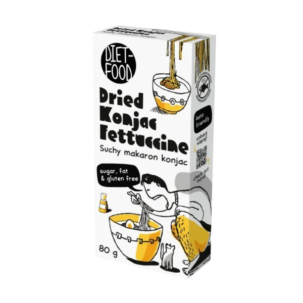 Džiovinti konjako makaronai Fettucine | Diet-Food (80 g)