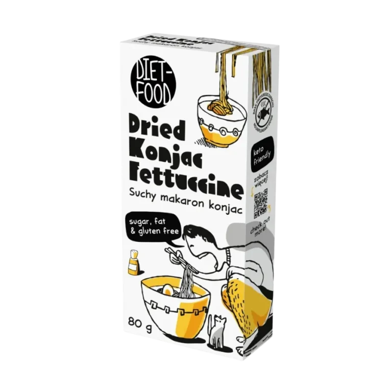 Džiovinti konjako makaronai Fettucine | Diet-Food (80 g)