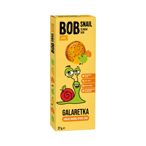 Drebutis iš obuolių, mangų, moliūgų ir chia, be pridėtinio cukraus | Bob Snail (27 g)
