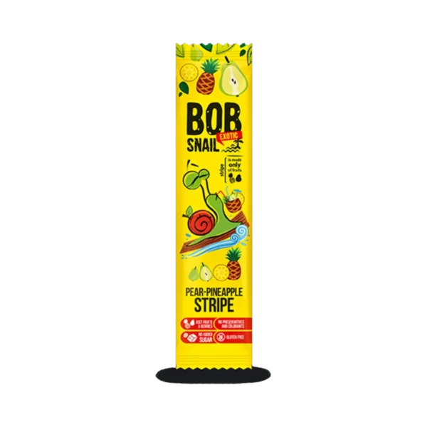 Kriaušių ir ananasų užkandis, be pridėtinio cukraus | Bob Snail (14 g)