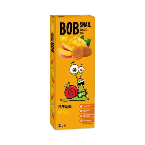 Mangų užkandis, be pridėtinio cukraus | Bob Snail (30 g)