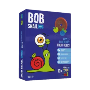 Obuolių ir mėlynių suktinukų rinkinys, be pridėtinio cukraus | Bob Snail (10 x 10 g)