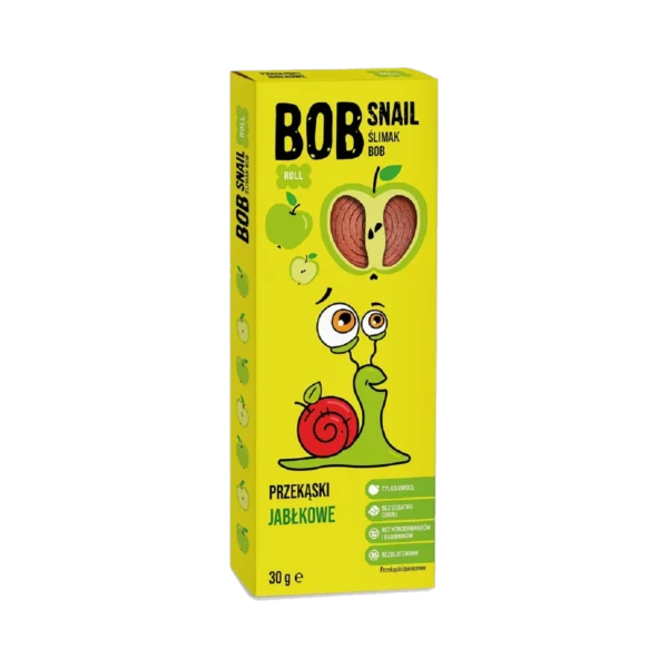 Obuolių užkandis, be pridėtinio cukraus | Bob Snail (30 g)