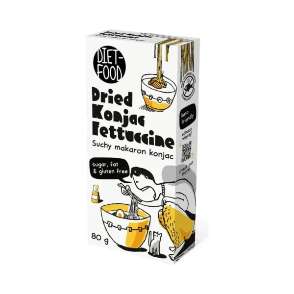 Džiovinti konjako makaronai Fettucine | Diet-Food (80 g)