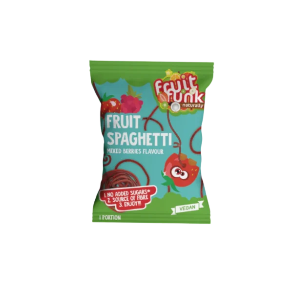 MINI vaisių SPAGHETTI, įvairių uogų skonio | FruitFunk (20 g)