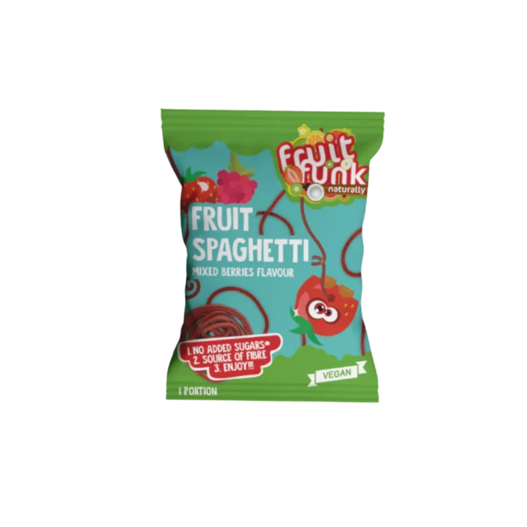 MINI vaisių SPAGHETTI, įvairių uogų skonio | FruitFunk (20 g)