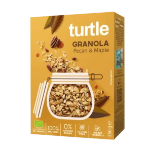 Ekologiška granola su pekano riešutais ir klevų sirupu, be glitimo | Turtle (350 g)
