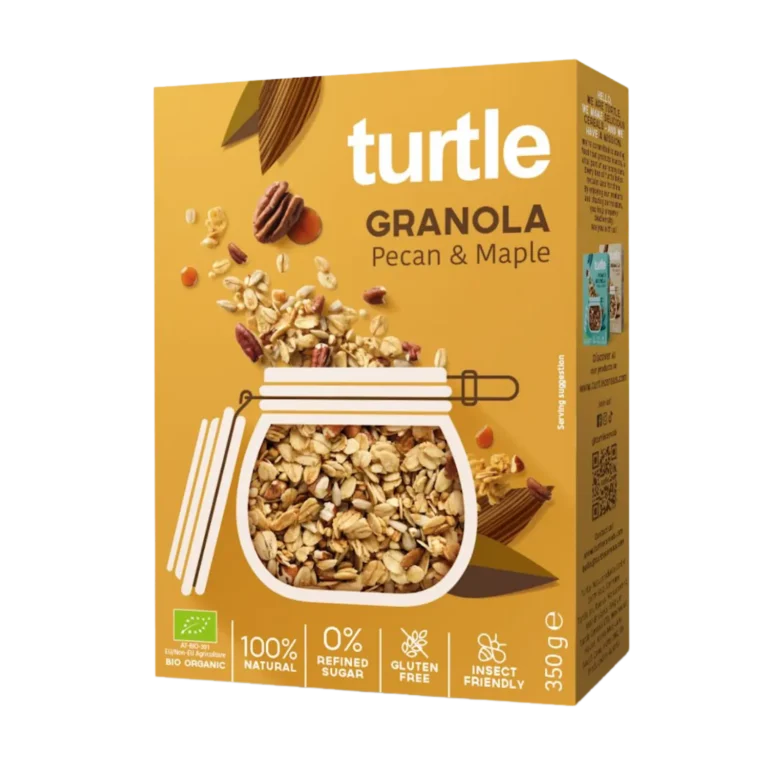 Ekologiška granola su pekano riešutais ir klevų sirupu, be glitimo | Turtle (350 g)