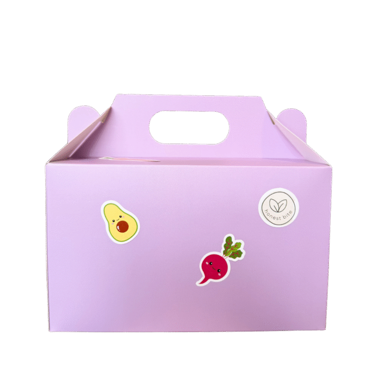 Vaisių užkandžių dėžutė, violetinė | Honestbite (210 g)