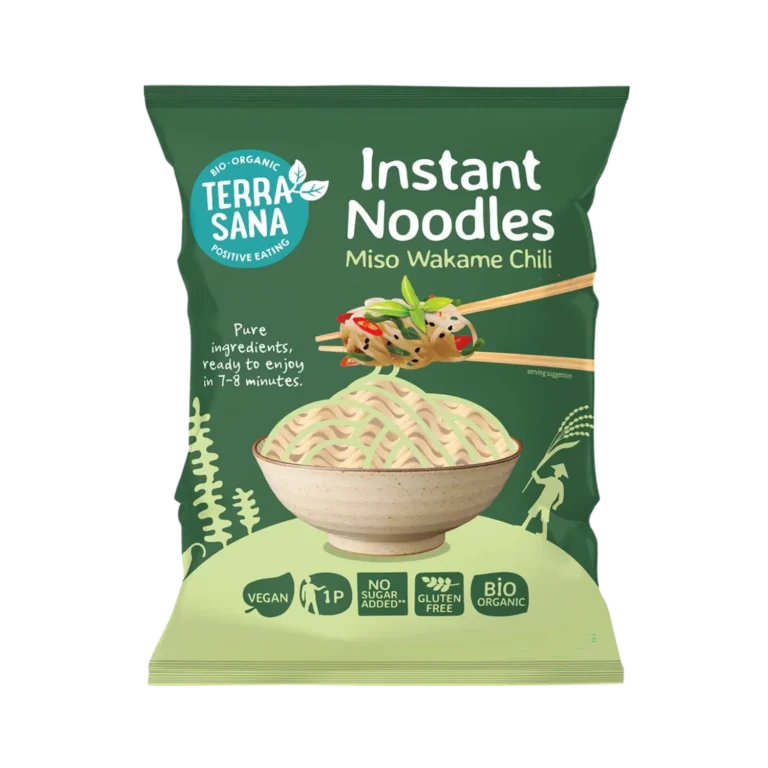 Ekologiška greitai paruošiama sriuba su miso, wakame ir čili, be glitimo | Terrasana 90 g