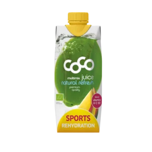 Ekologiškas kokosų vanduo „Sports Rehydration“ su mangais | COCO (500 ml)