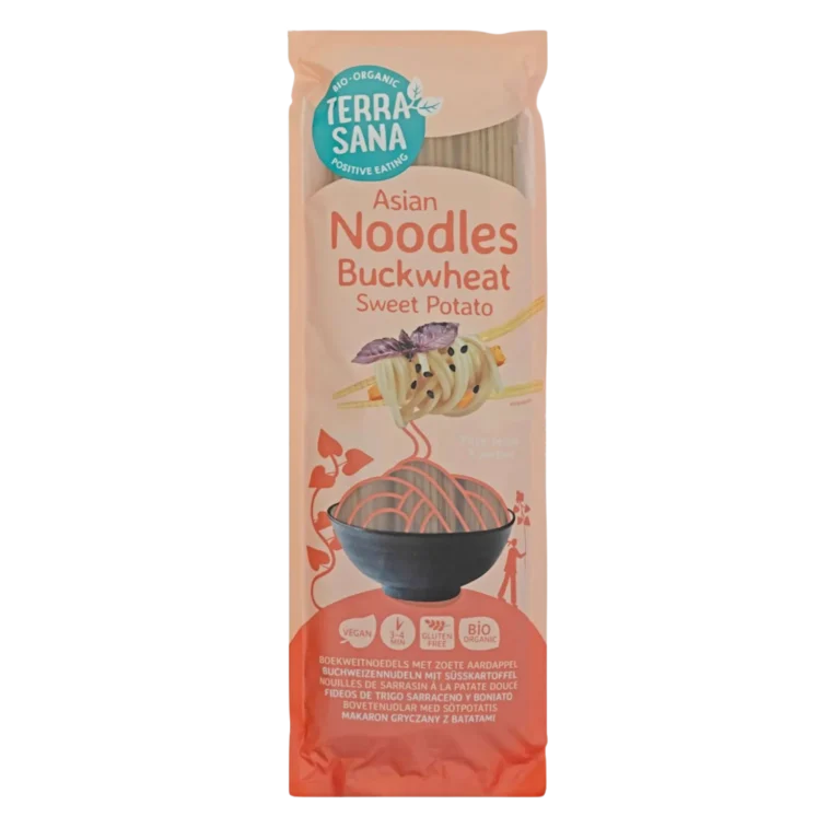 Ekologiški grikių NOODLES makaronai, be glitimo | TERRASANA (250 g)