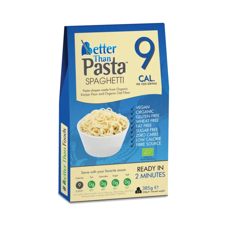 Ekologiški makaronai SPAGHETTI iš Konjaco šaknies, be glitimo | Better Than Foods (385 g)