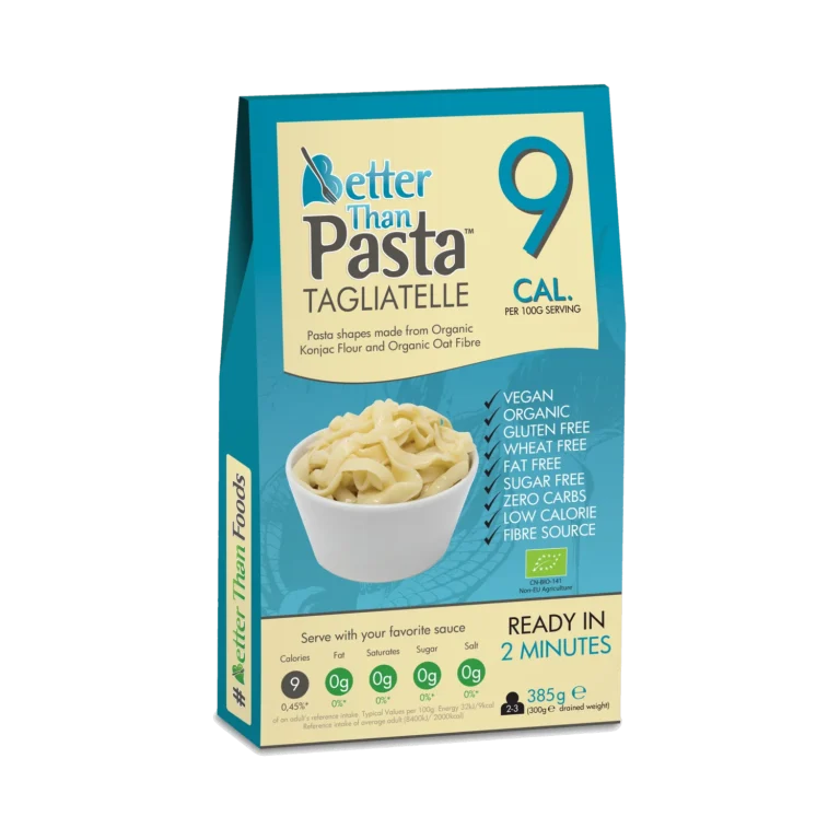 Ekologiški makaronai TAGLIATELLE iš Konjaco šaknies, be glitimo | Better Than Foods (385 g)