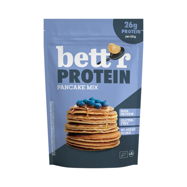 Ekologiškas baltyminių blynų kepimo mišinys, be glitimo | bett’r (400 g)