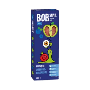 Obuolių ir mėlynių užkandis, be pridėtinio cukraus | Bob Snail (30 g)