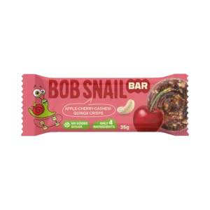 Obuolių, vyšnių ir anakardžių batonėlis be pridėtinio cukraus | Bob Snail (35 g)