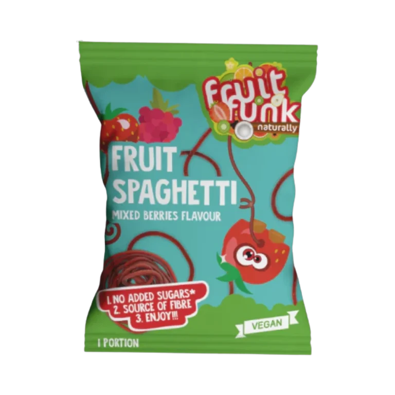 MINI vaisių SPAGHETTI, įvairių uogų skonio | FruitFunk (20 g)