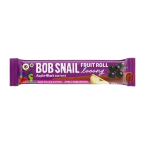 Užkandžių suktinukas obuolys - juodieji serbentai | Bob Snail (15 g)