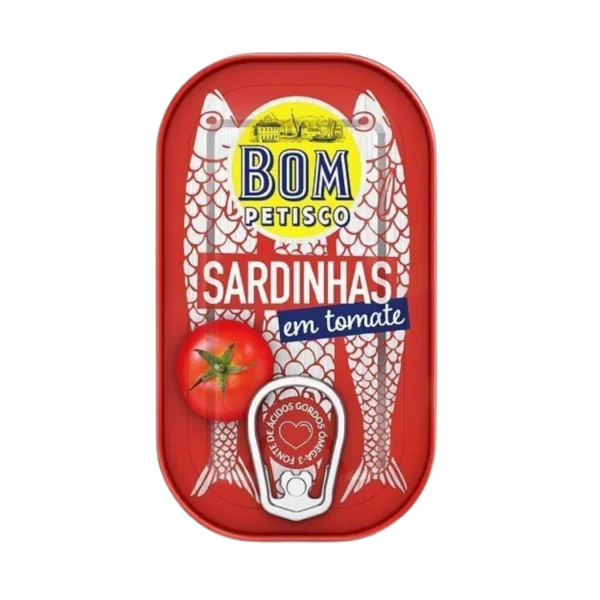 Portugalinės sardinės pomidorių padaže | BOM PETISCO (120 g)