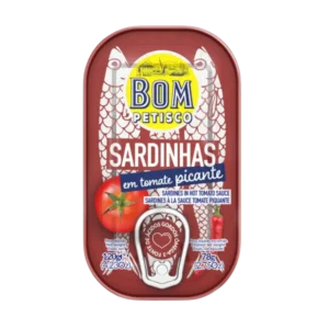 Portugalinės sardinės aštrame pomidorių padaže | BOM PETISCO (120 g)