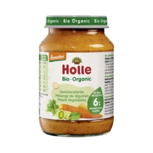 Ekologiška daržovių tyrė, be pridėtinio cukraus | Holle (190 g)