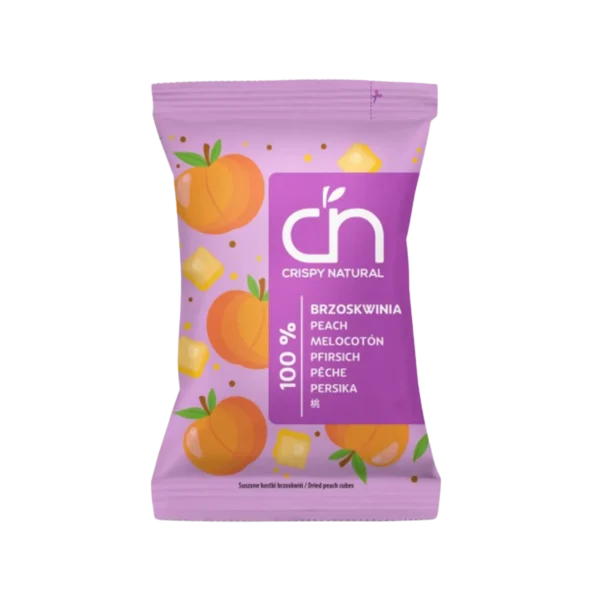 Traškios džiovintų persikų skiltelės | Crispy Natural (12 g)