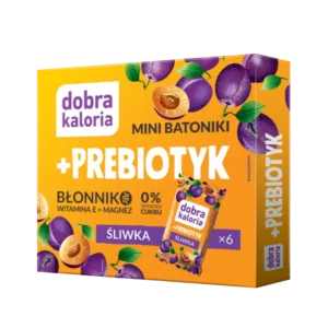 Mini batonėliai „Prebiotikas“ su slyvomis | Dobra Kaloria (102 g)