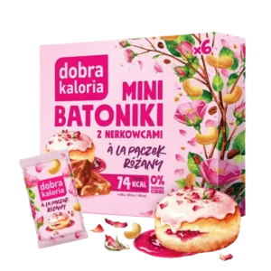 Anakardžių mini batonėliai „Erškėtuogių spurga“ | Dobra Kaloria (102 g)