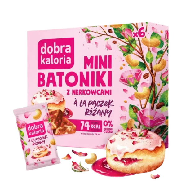 Anakardžių mini batonėliai „Erškėtuogių spurga“ | Dobra Kaloria (102 g)