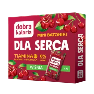 Mini batonėliai „Širdžiai“ su vyšnių skoniu | Dobra Kaloria (102 g)