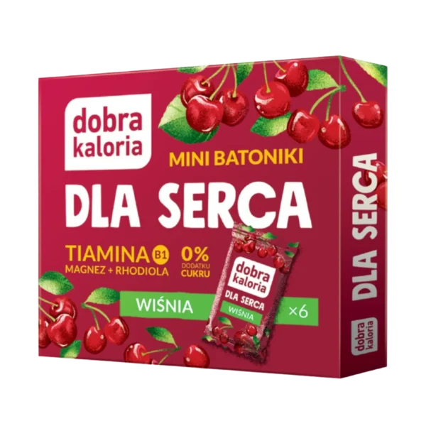 Mini batonėliai „Širdžiai“ su vyšnių skoniu | Dobra Kaloria (102 g)