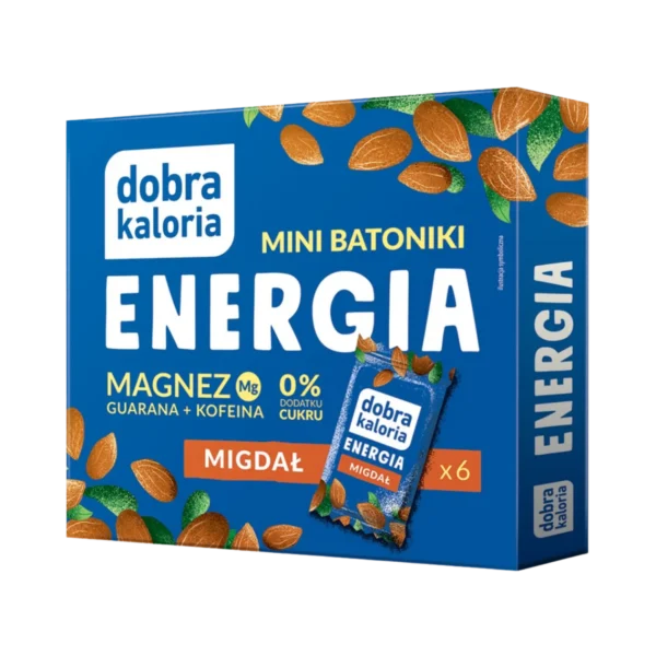 Mini batonėliai „Energijai“ su migdolais | Dobra Kaloria (102 g)