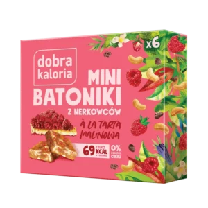 Anakardžių mini batonėliai „Aviečių pyragaitis“ | Dobra Kaloria (102 g)