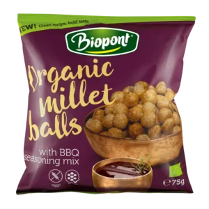 Ekologiški BBQ sorų traškučiai, be glitimo | Biopont (75 g)