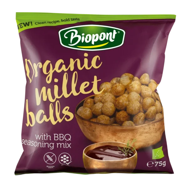 Ekologiški BBQ sorų traškučiai, be glitimo | Biopont (75 g)