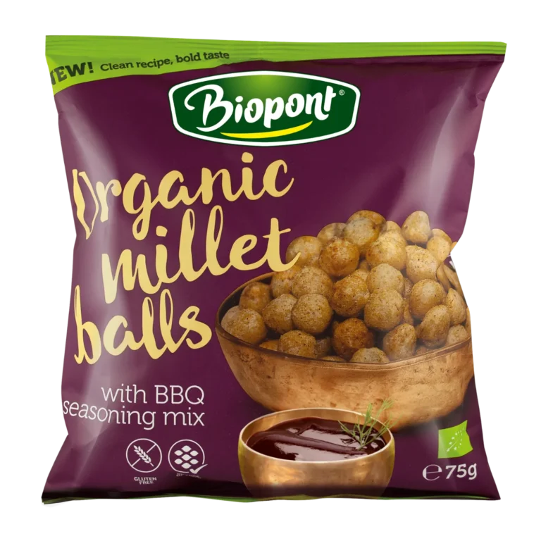 Ekologiški BBQ sorų traškučiai, be glitimo | Biopont (75 g)