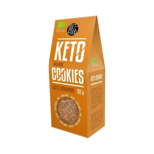 Ekologiški KETO sausainiai su cinamonu, su saldikliu | DIET-FOOD (80 g)