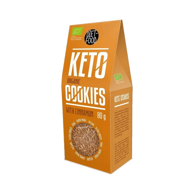 Ekologiški KETO sausainiai su cinamonu, su saldikliu | DIET-FOOD (80 g)