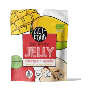 Ekologiškos mango ir obuolių skonio juostelės | DIET-FOOD (50 g)
