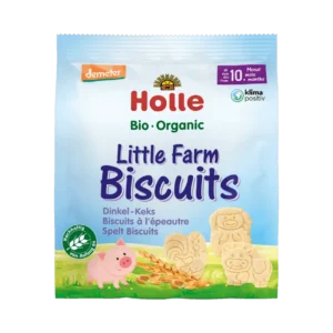 Ekologiški speltos miltų sausainiai vaikams Little Farm | Holle (100 g)