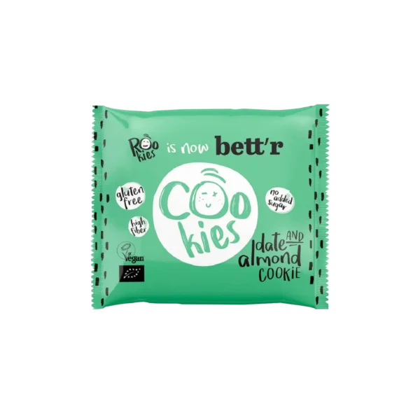 Ekologiškas datulių ir migdolų sausainis, be glitimo | Bett'r (40 g)