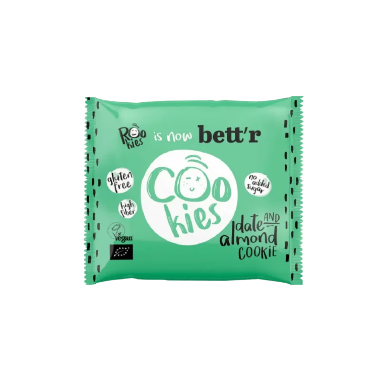 Ekologiškas datulių ir migdolų sausainis, be glitimo | Bett'r (40 g)