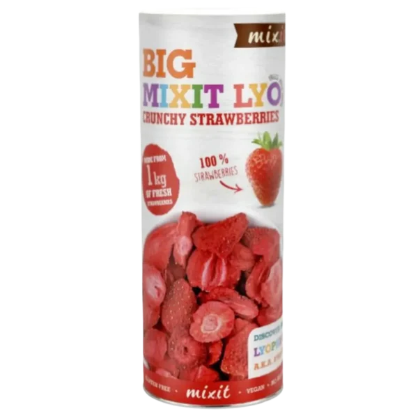 Liofilizuotos braškės | Mixit (100 g)