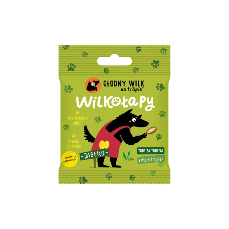 Obuolių užkandis "Pėdutės", su vitaminu C | Alkanas vilkas (20 g)