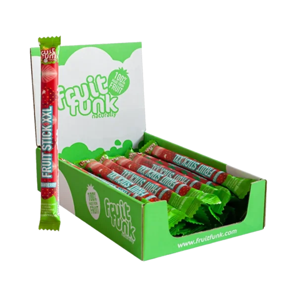 MEGA braškių skonio lazdelių rinkinys, be pridėtinio cukraus | FruitFunk (24 x 20 g)