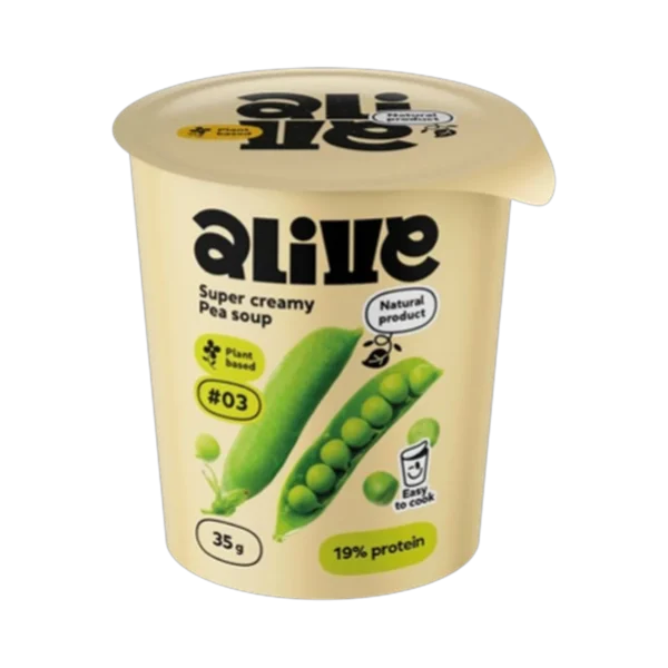Greitai paruošiama klasikinė kreminė žirnių sriuba | Alive (35 g)