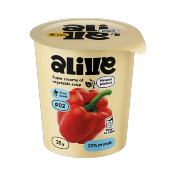 Greitai paruošiama kreminė daržovių sriuba | Alive (35 g)